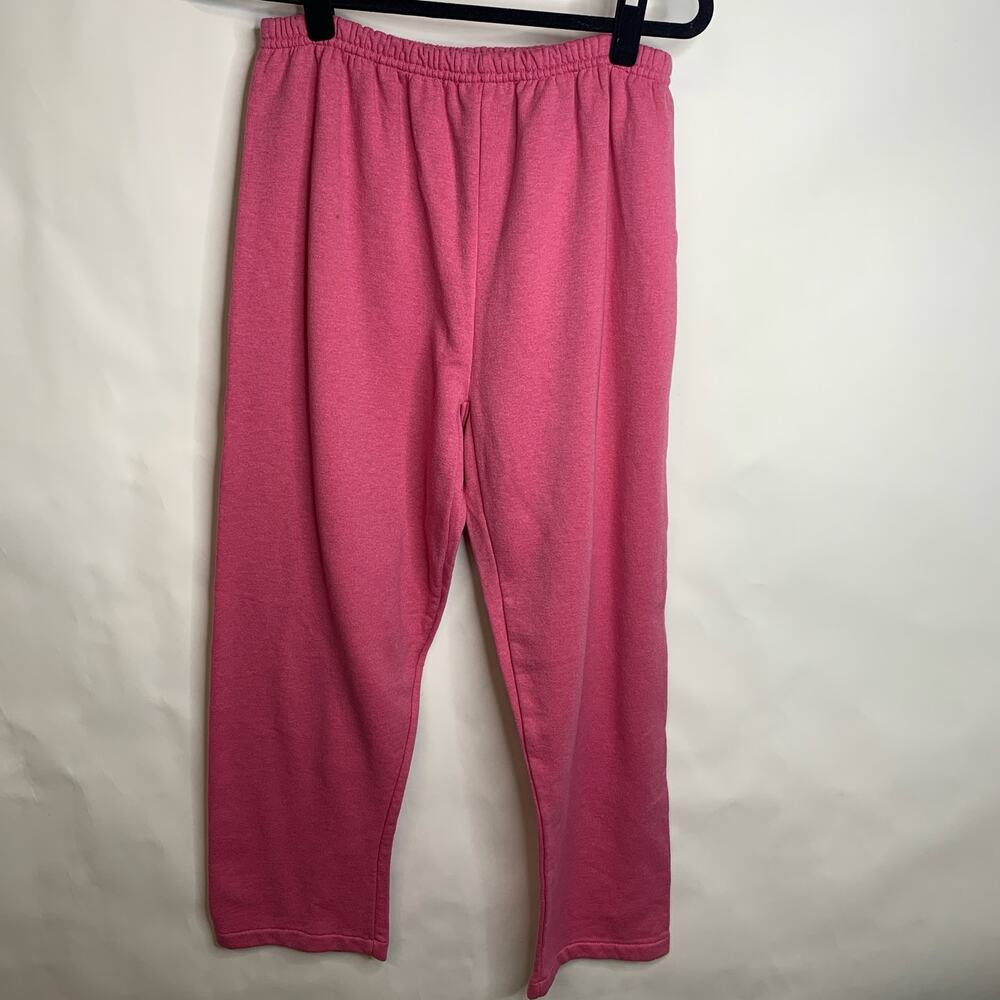 Hanes Pink Sweatpants Sz Large - Picture 2 of 5